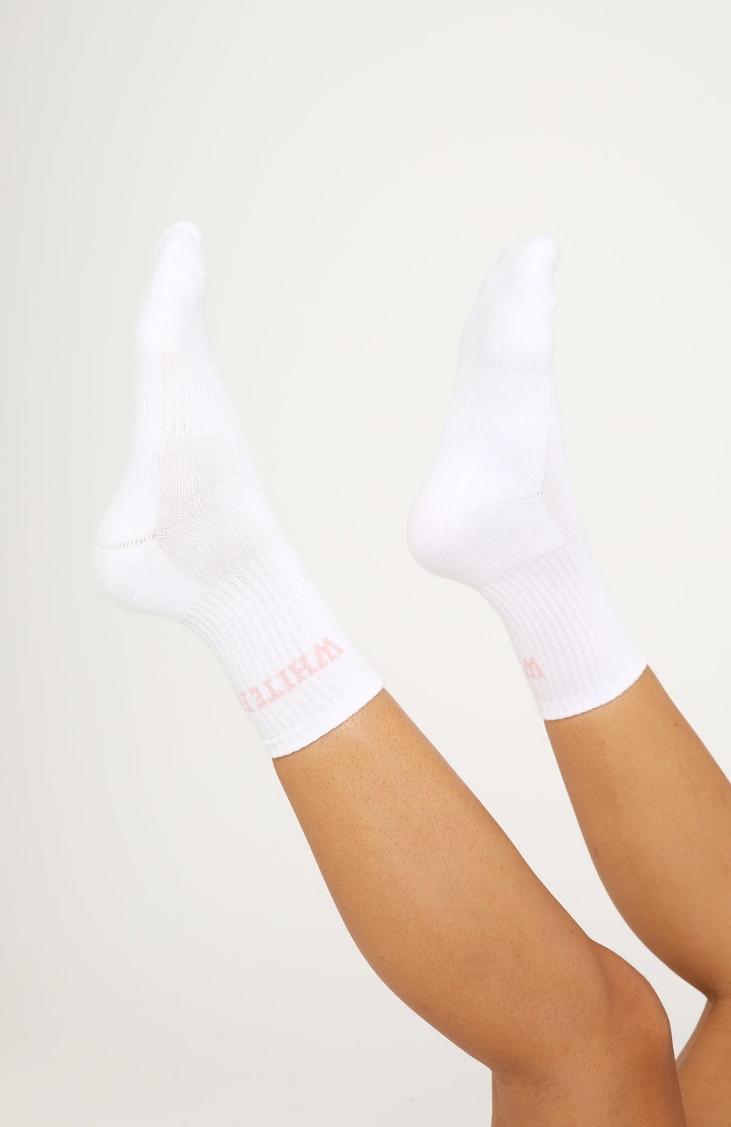 White Fox No Convincing Socks 2 Pack White/Choc/Dusty Pink