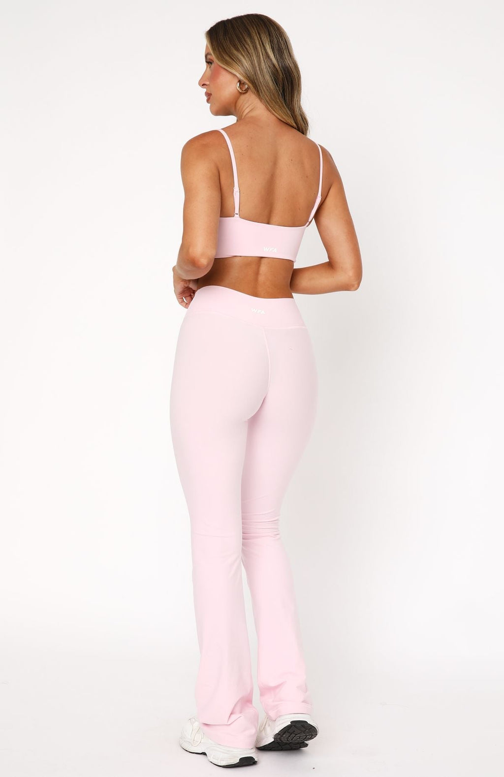 White Fox Wellness Flare Leggings Ballet Pink
