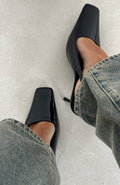 White Fox Ella Heels Black Patent