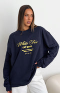 White Fox Closer To You Long Sleeve Tee Navy
