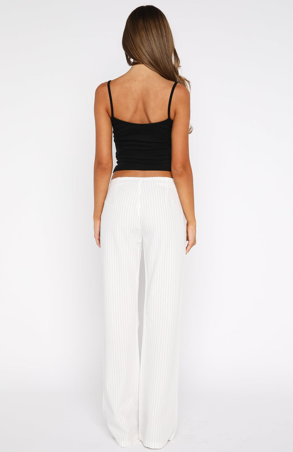 White Fox Getting You Close Pants White Pinstripe