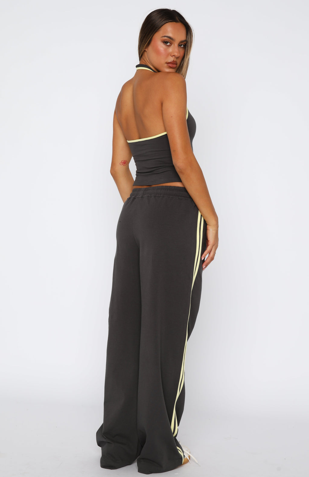 White Fox Star Of The Night Track Pants Charcoal