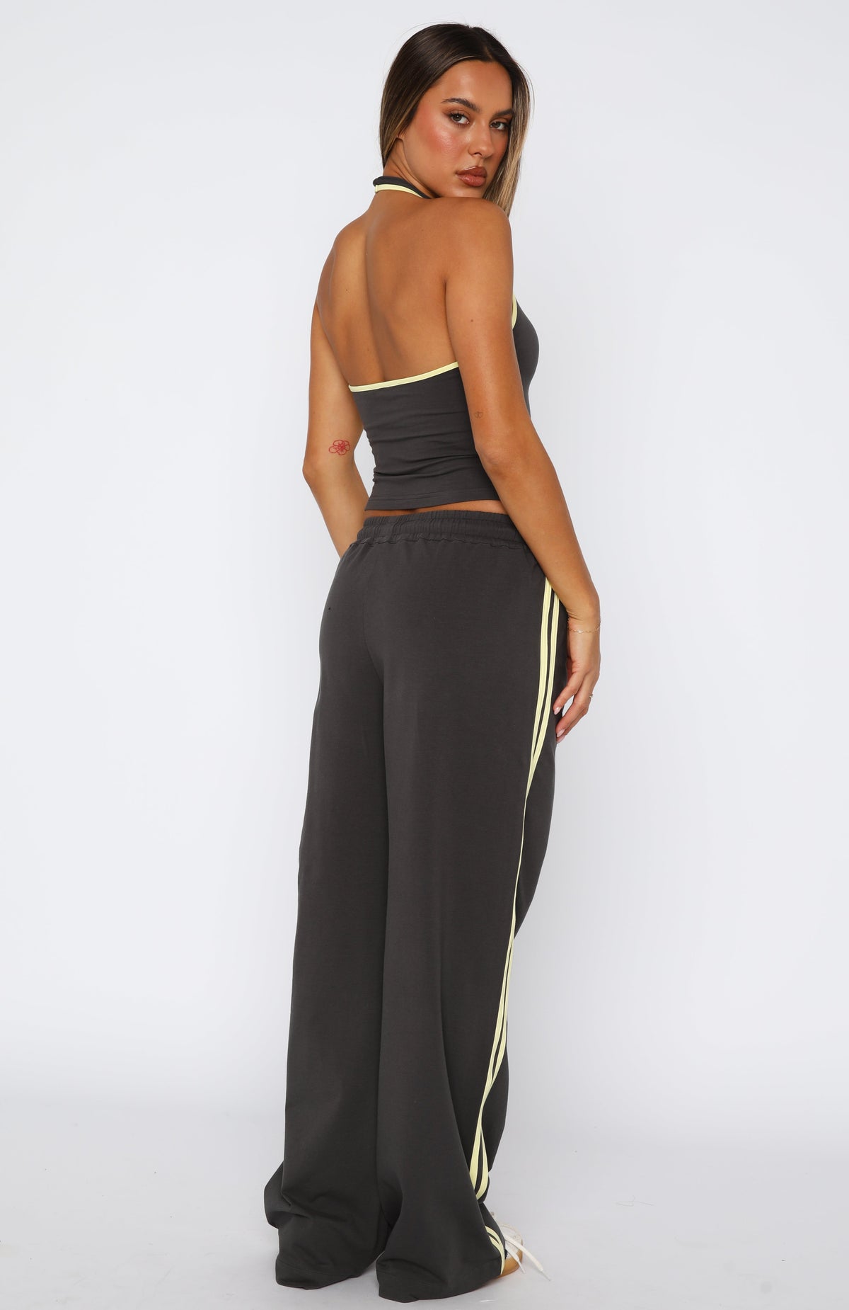 White Fox Star Of The Night Track Pants Charcoal