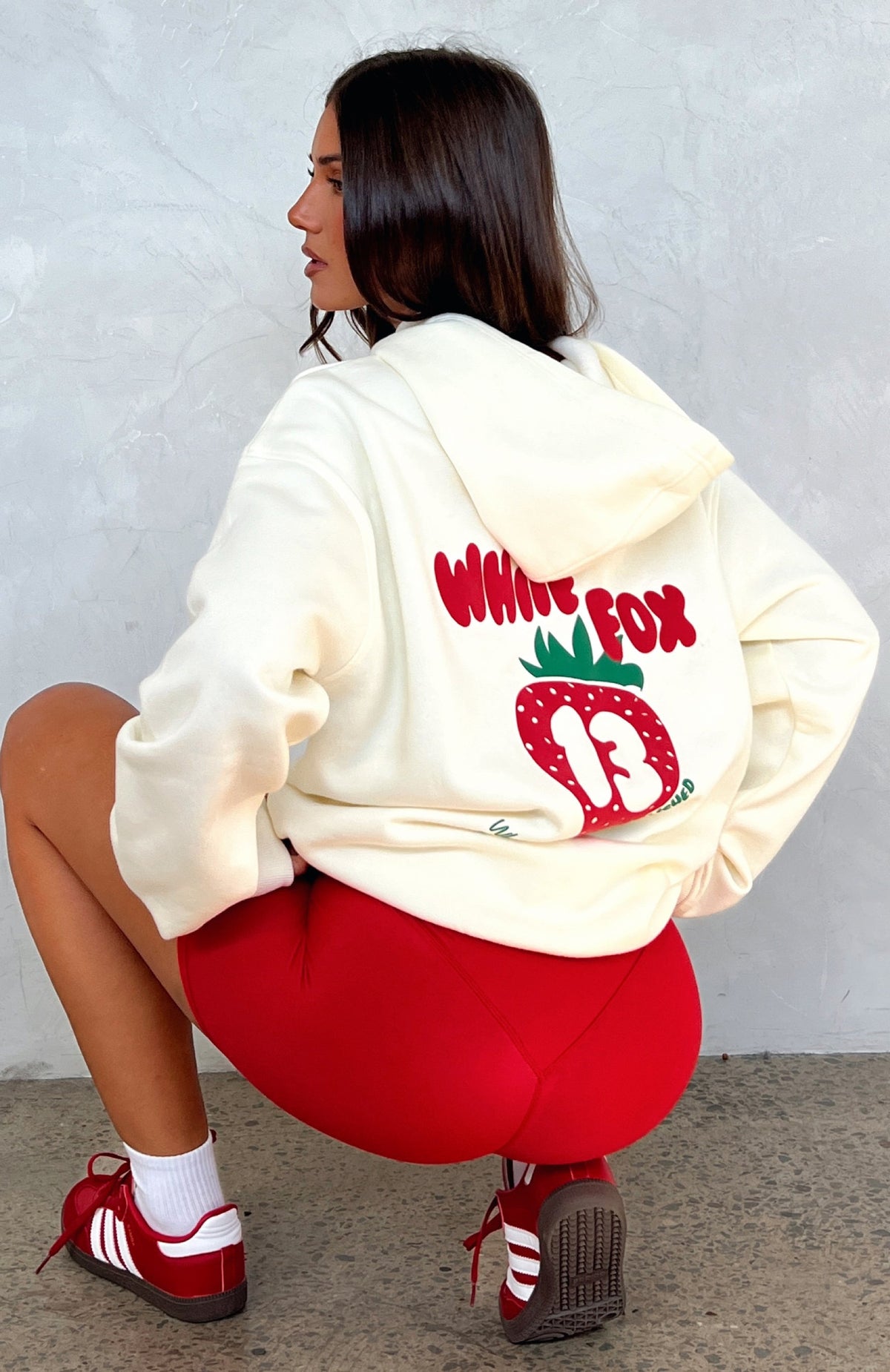 White Fox Best Of My Life Oversized Hoodie Cream