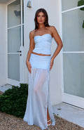 White Fox On Stage Maxi Skirt Sky