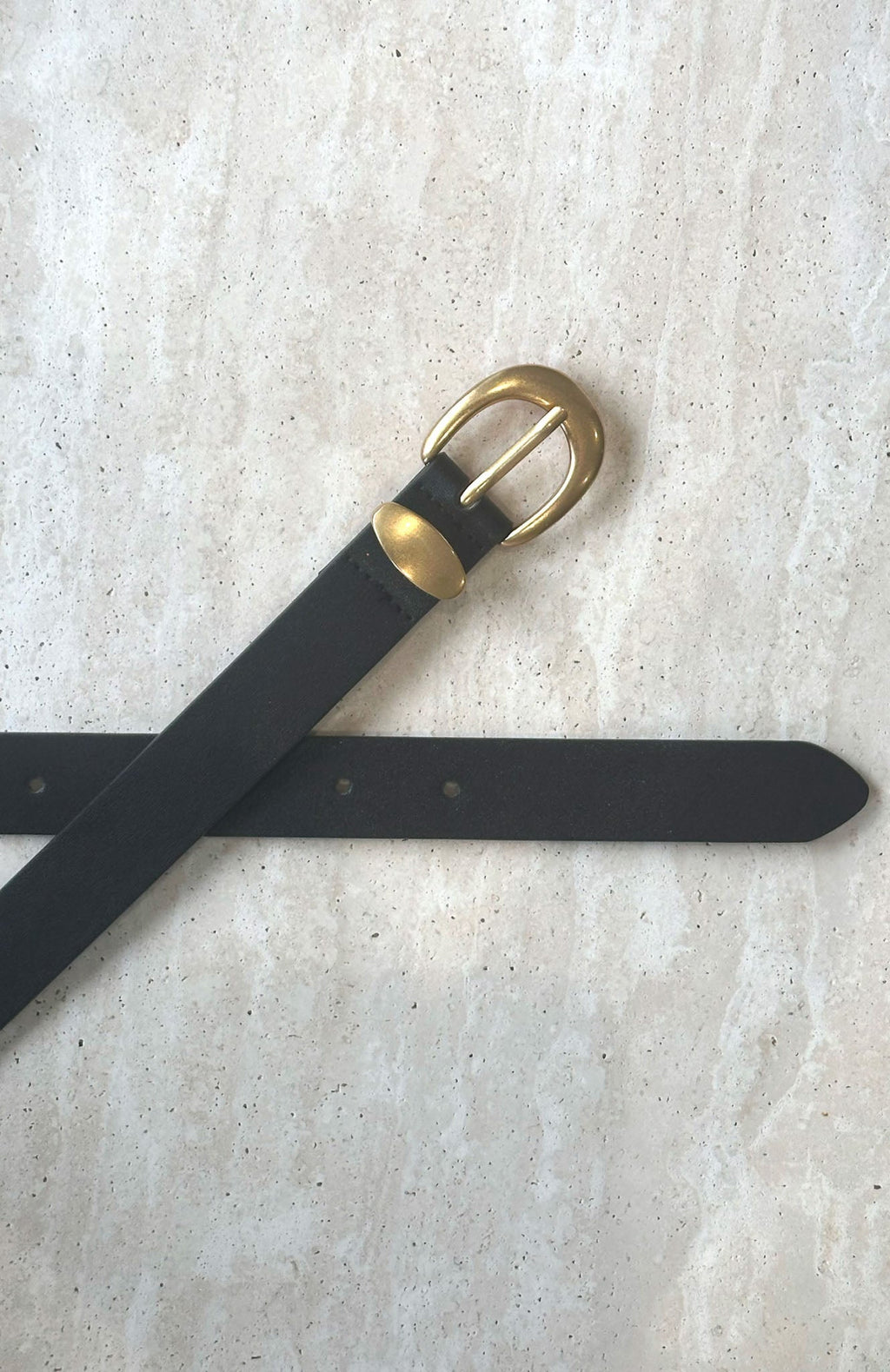 White Fox Milo Belt Black/Gold