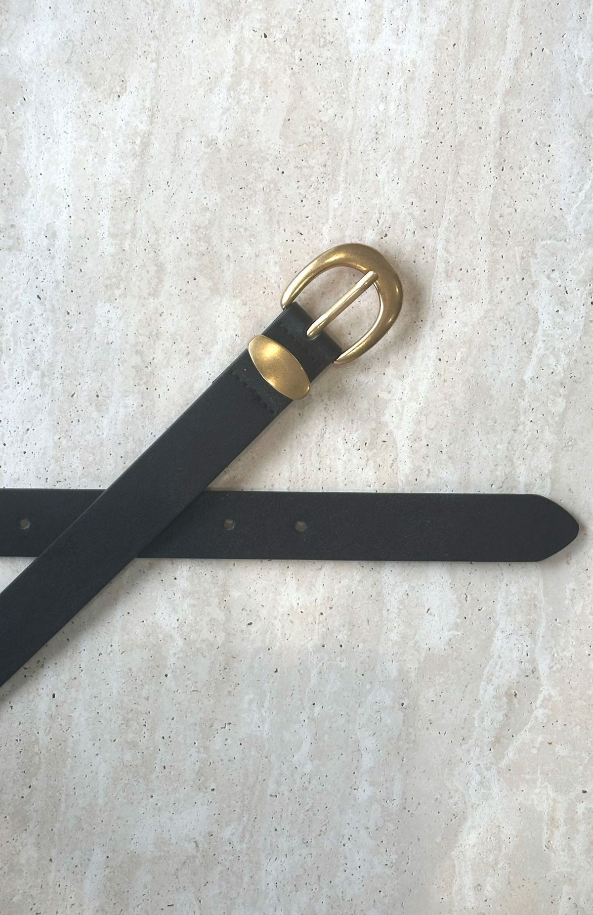 White Fox Milo Belt Black/Gold