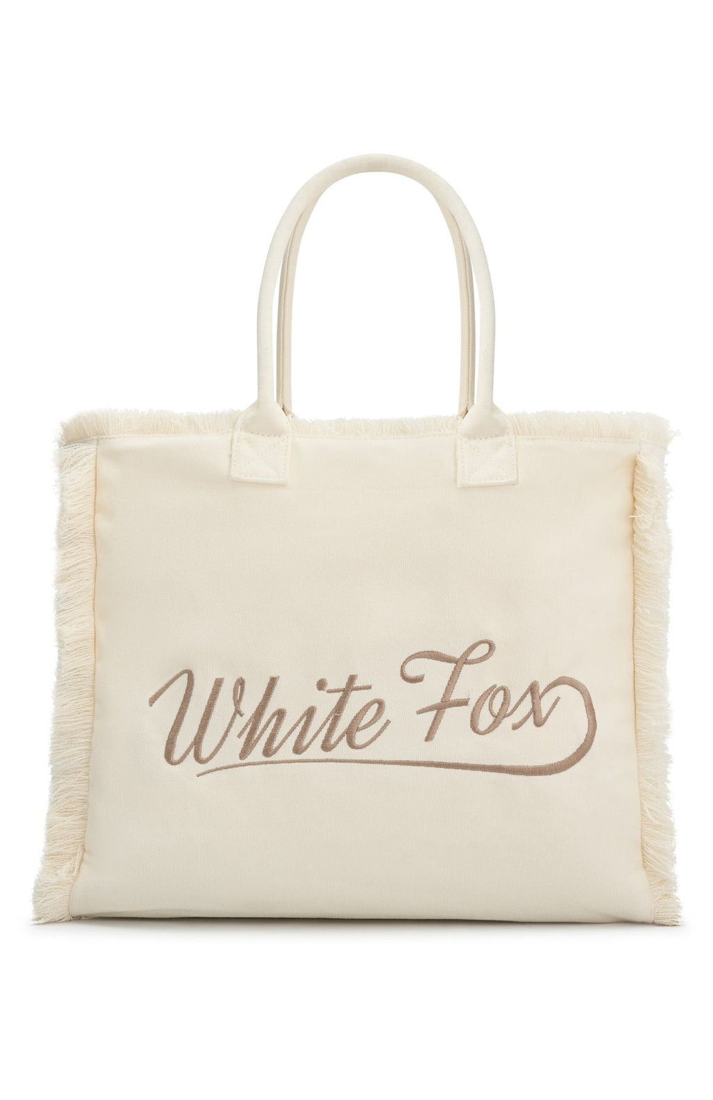 White Fox Addyson Beach Tote Bag Cream
