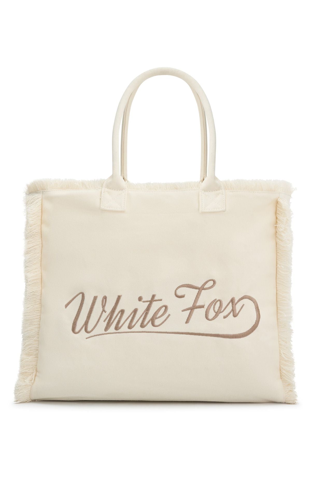 White Fox Addyson Beach Tote Bag Cream