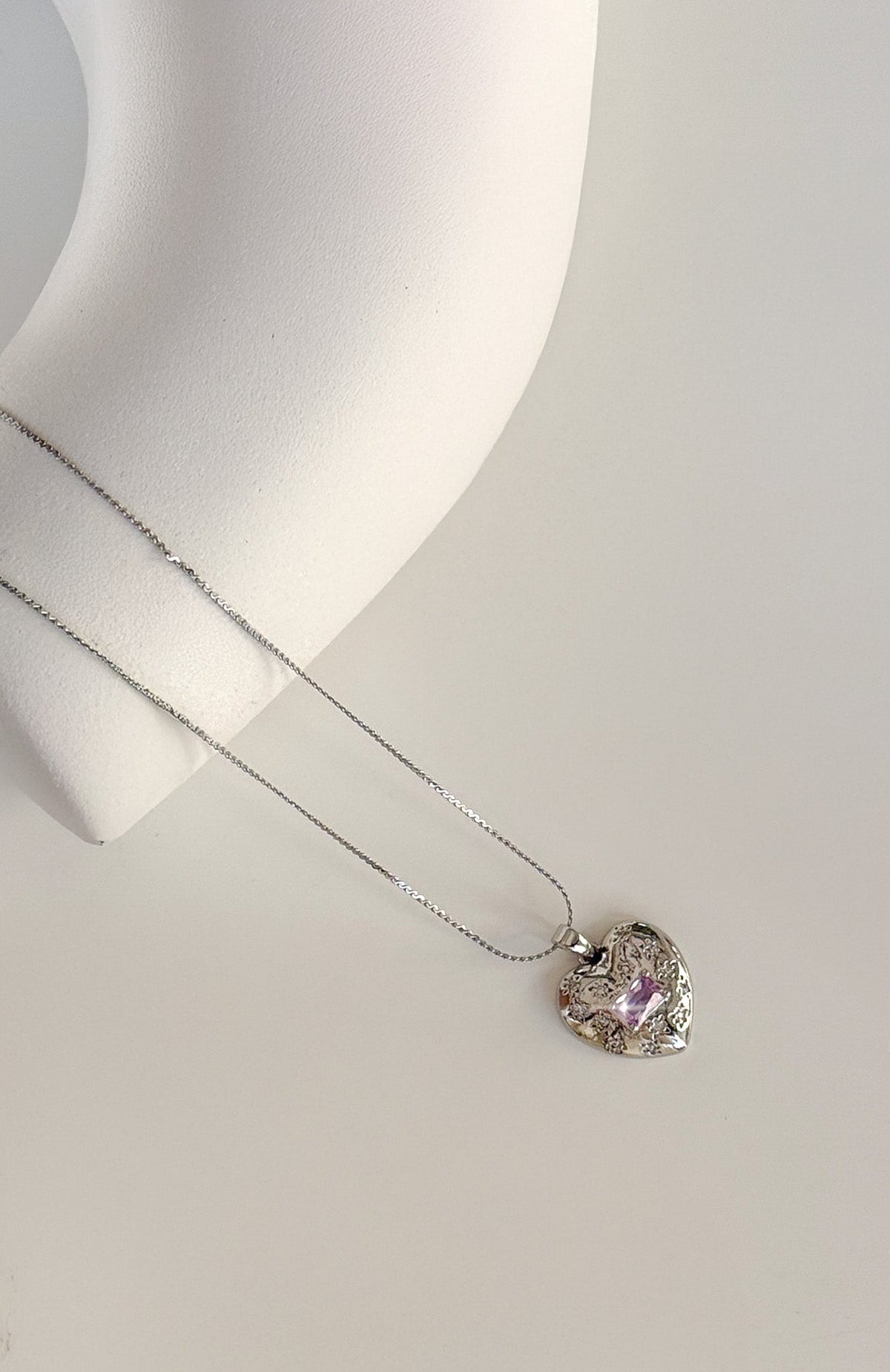 White Fox Celina Necklace Silver