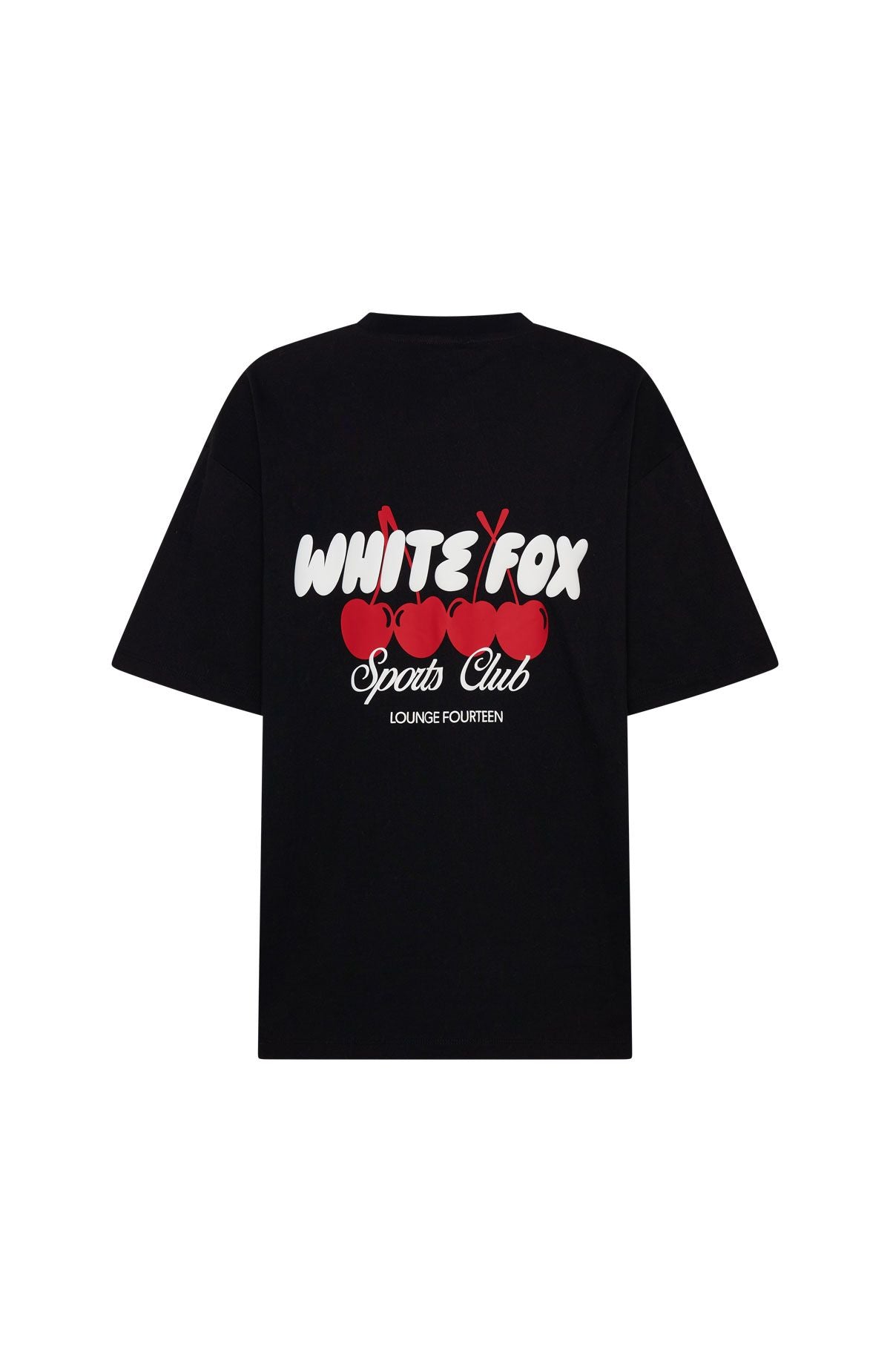 White Fox Club 14 Cassie Oversized Tee Black