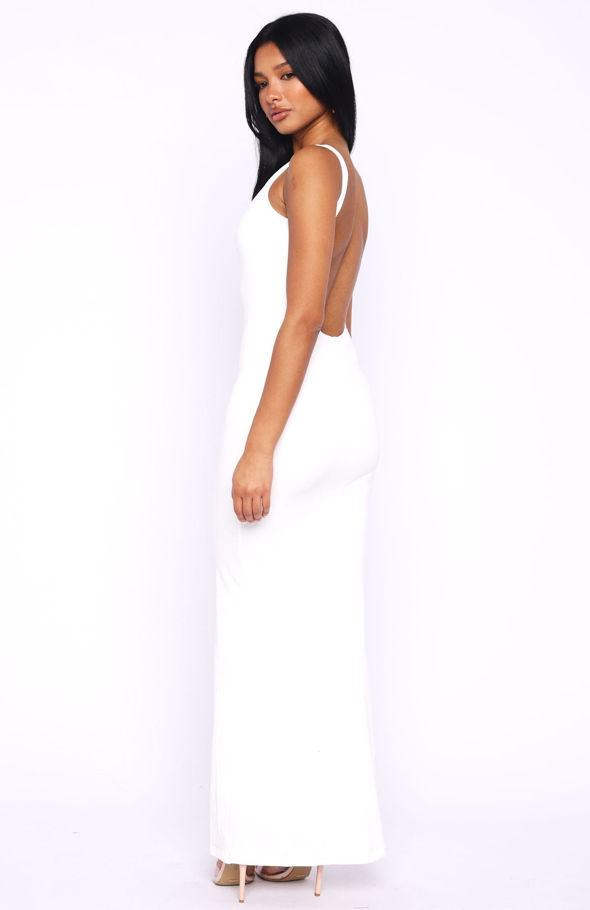 White Fox Country Club Maxi Dress White