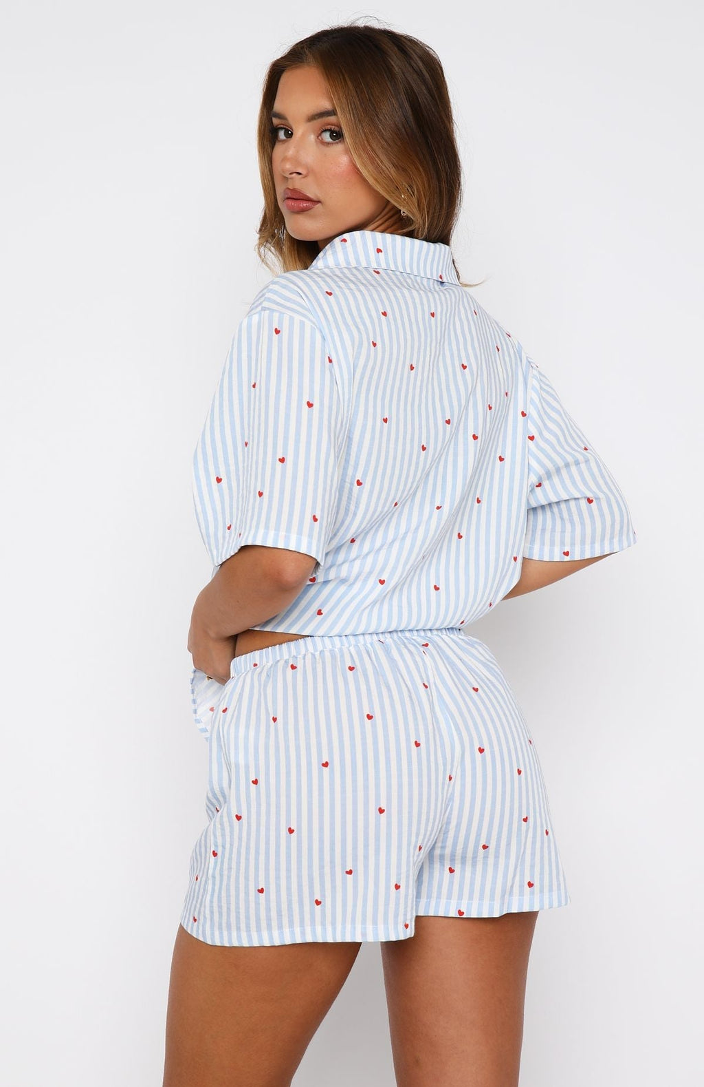 White Fox Offline Pyjama Set Blue Sweetheart