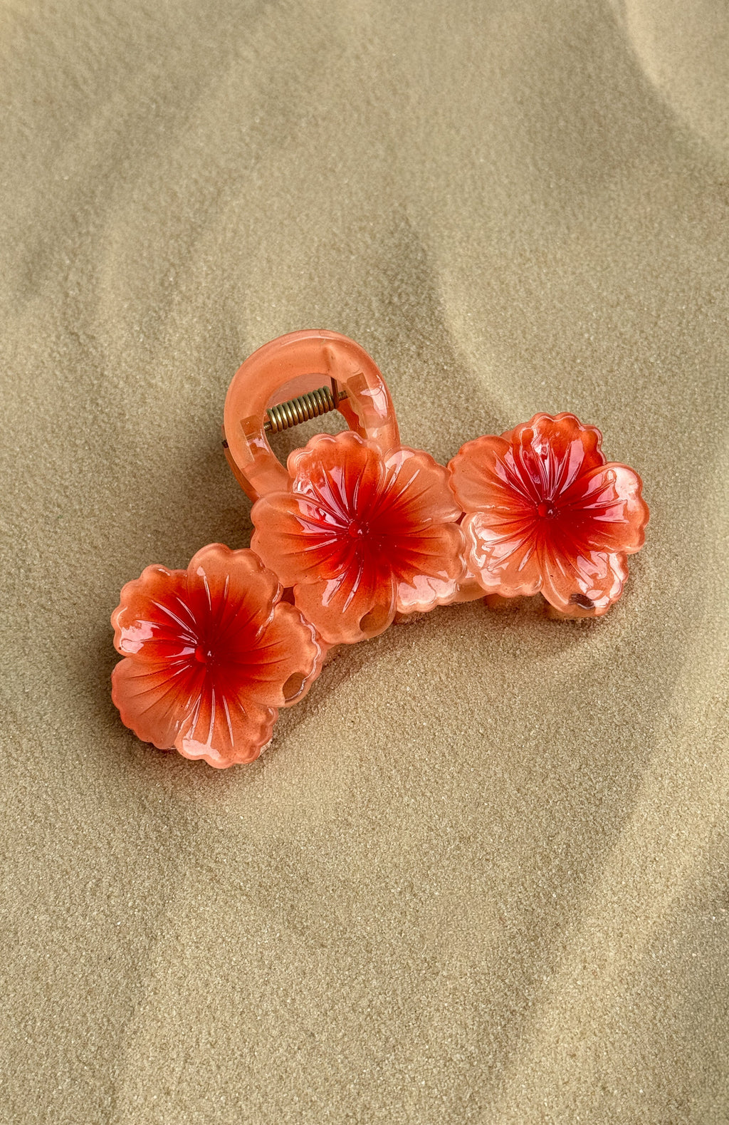 White Fox Chantria Hair Clip Orange