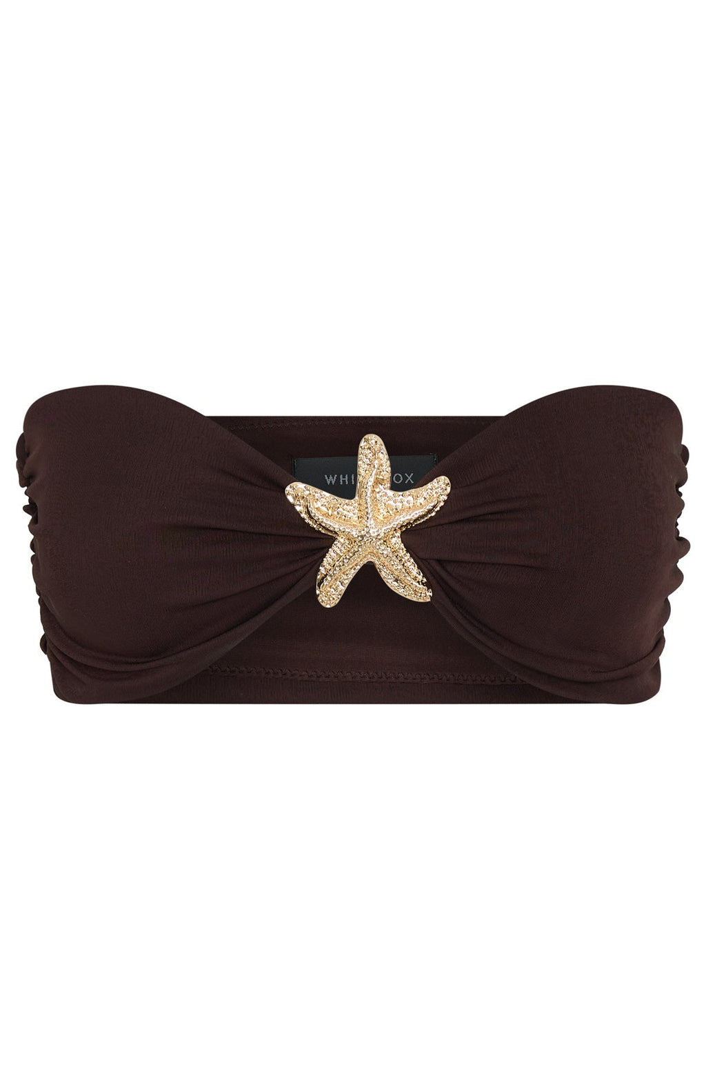 White Fox Lil Mermaid Strapless Top Chocolate