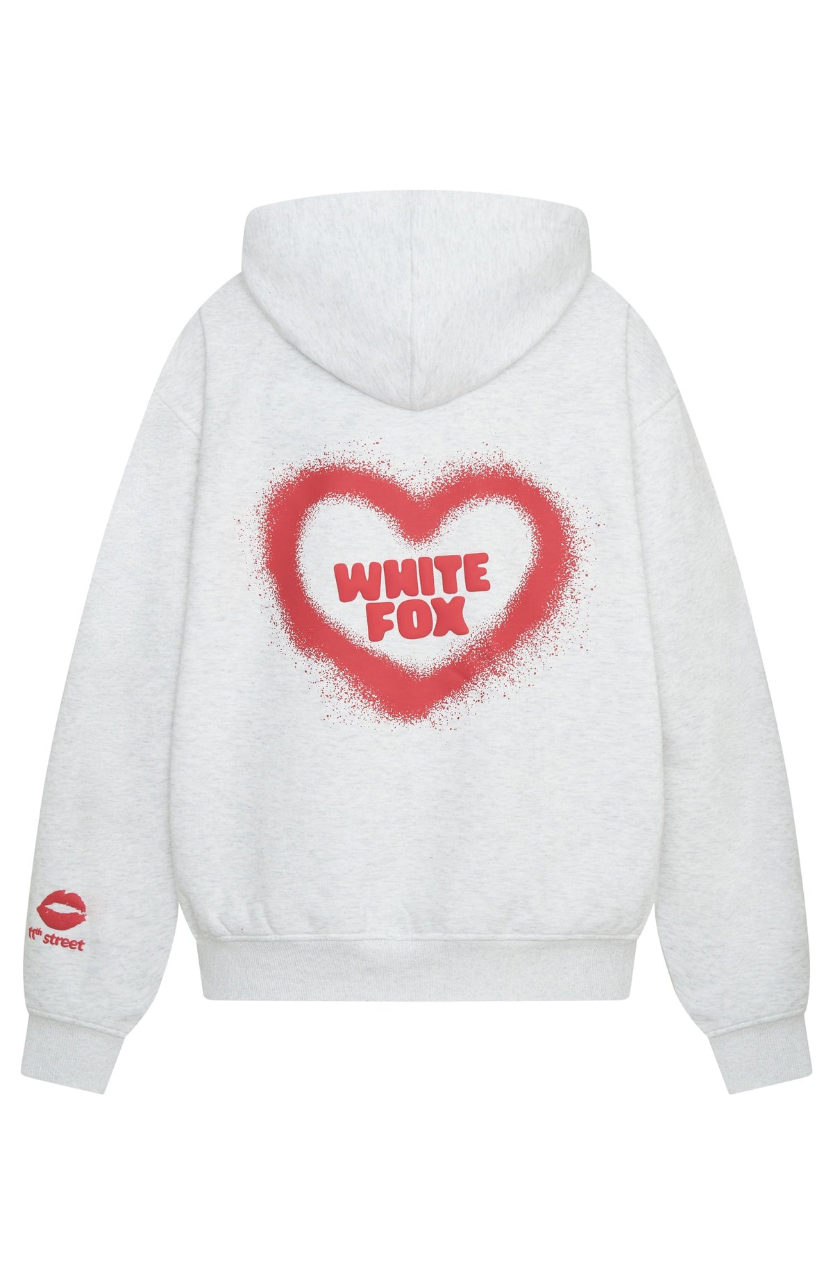 White Fox 11th Street City Girl At Heart Oversized Hoodie Cherry Glaze