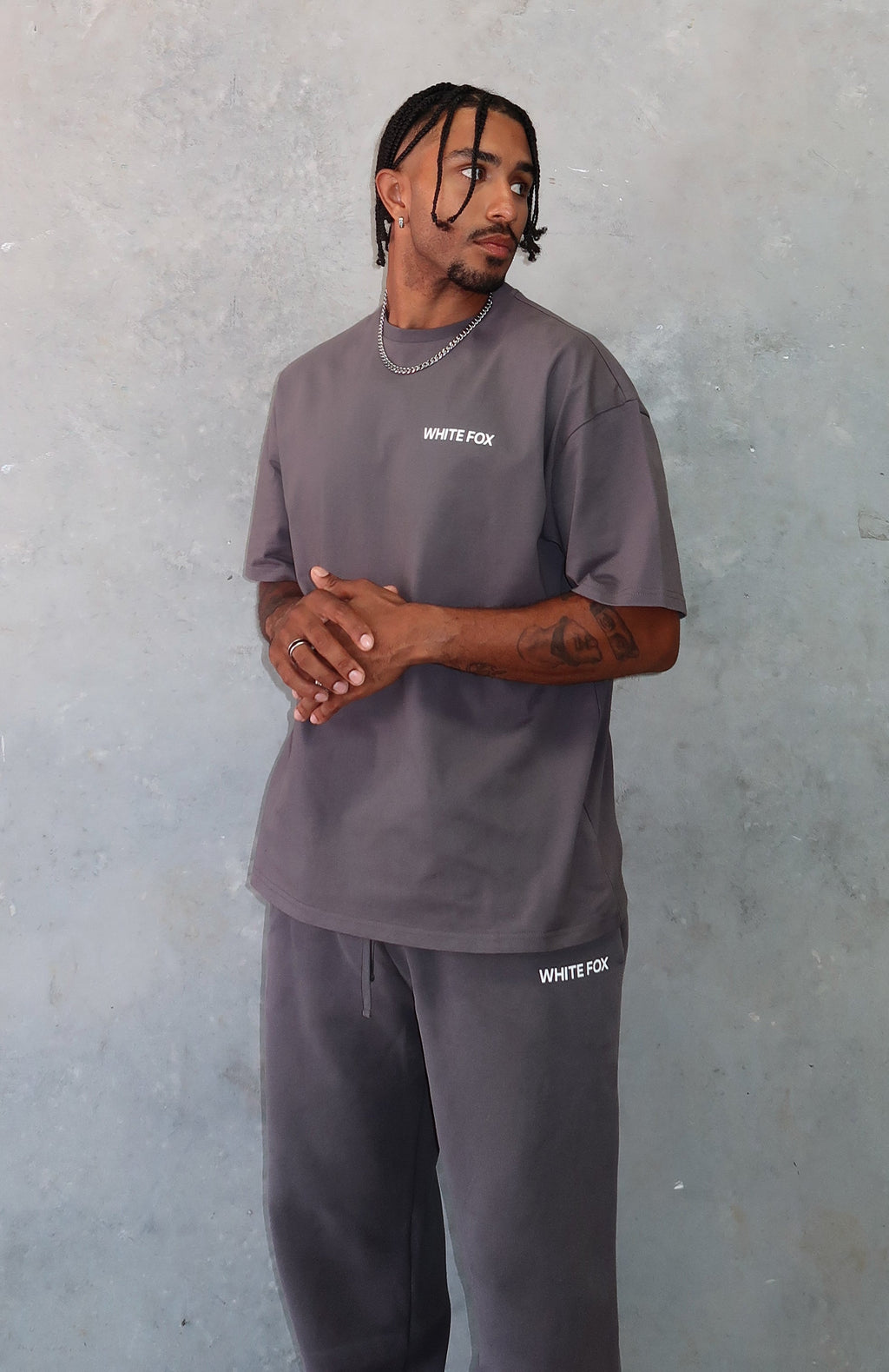 White Fox Core Classic Oversized Tee Volcanic