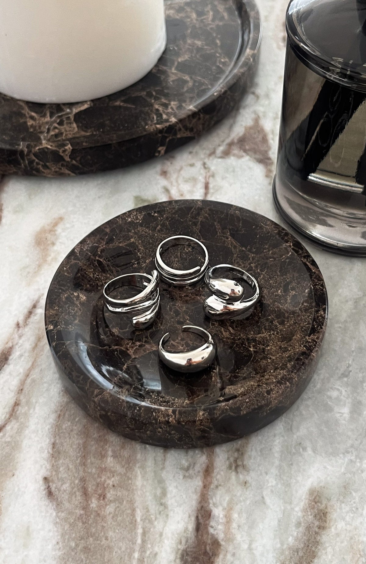 White Fox Timea Ring Set Silver