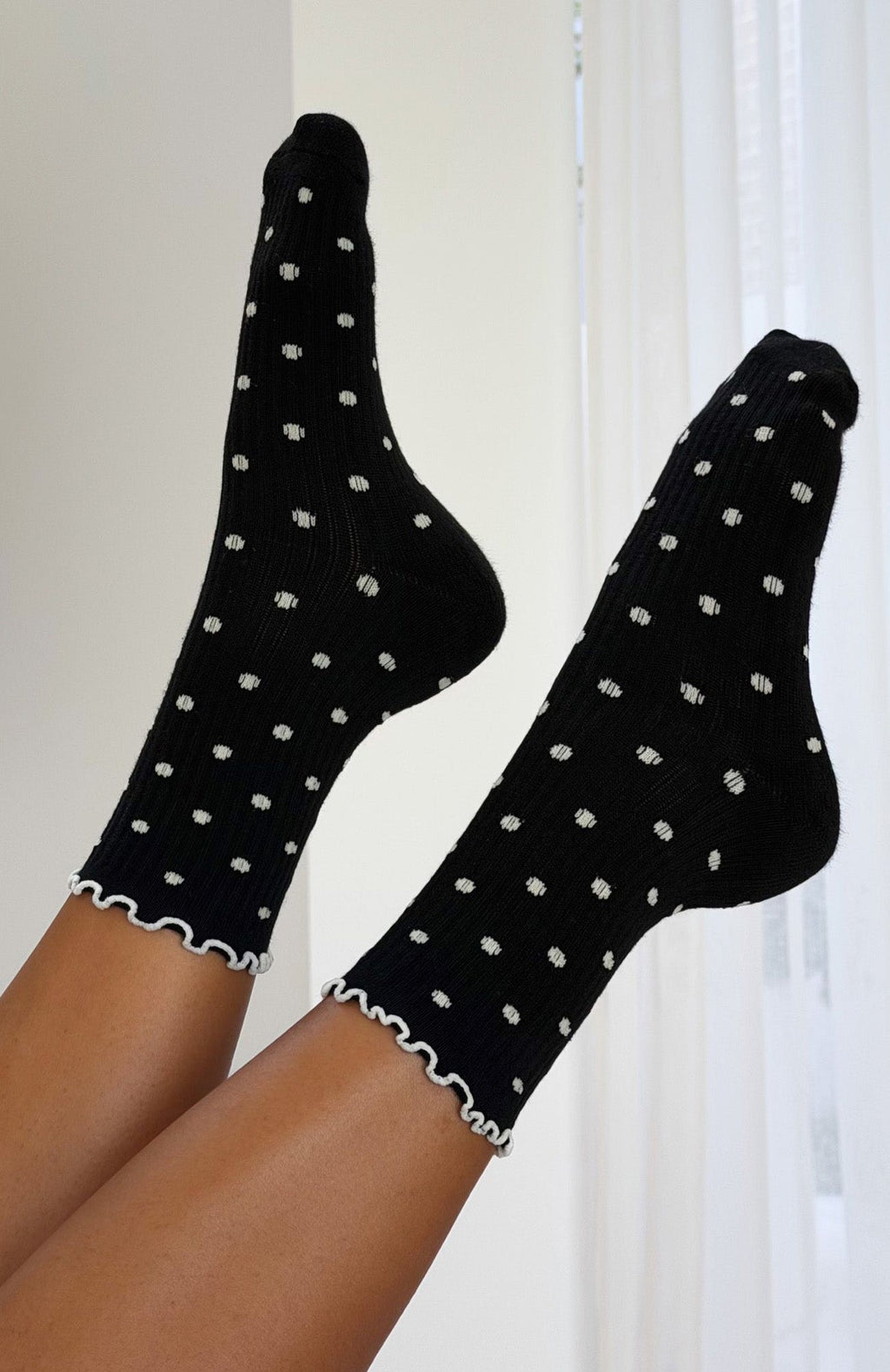 White Fox Worth Sharing 2 Pack Socks Cream/Black