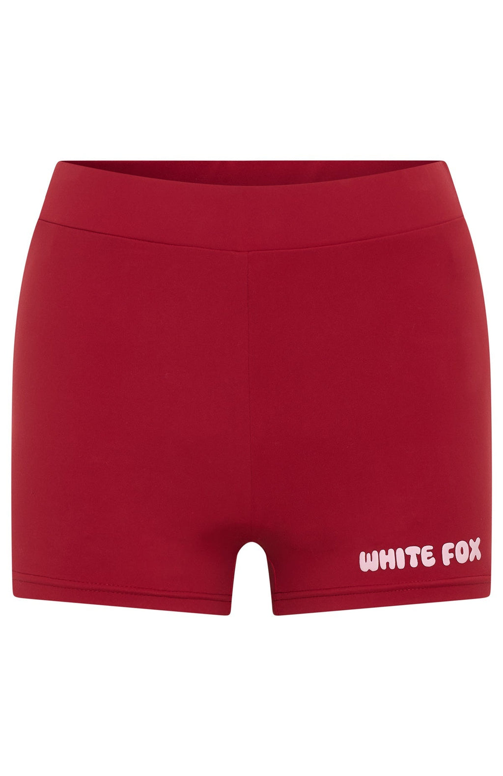 White Fox Lucky Thirteen Charise Booty Shorts Red