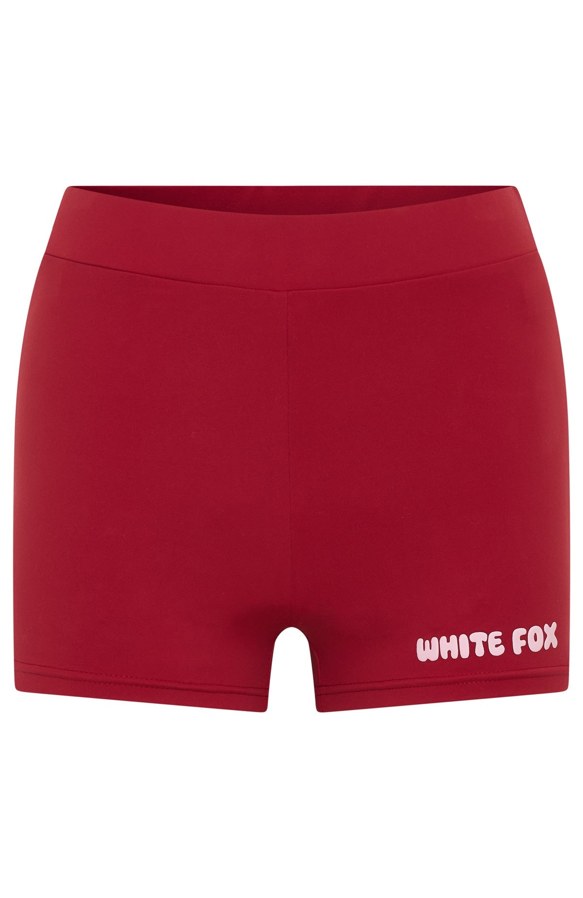 White Fox Lucky Thirteen Charise Booty Shorts Red