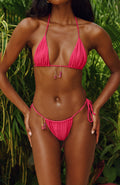 White Fox Siera Bikini Top Raspberry