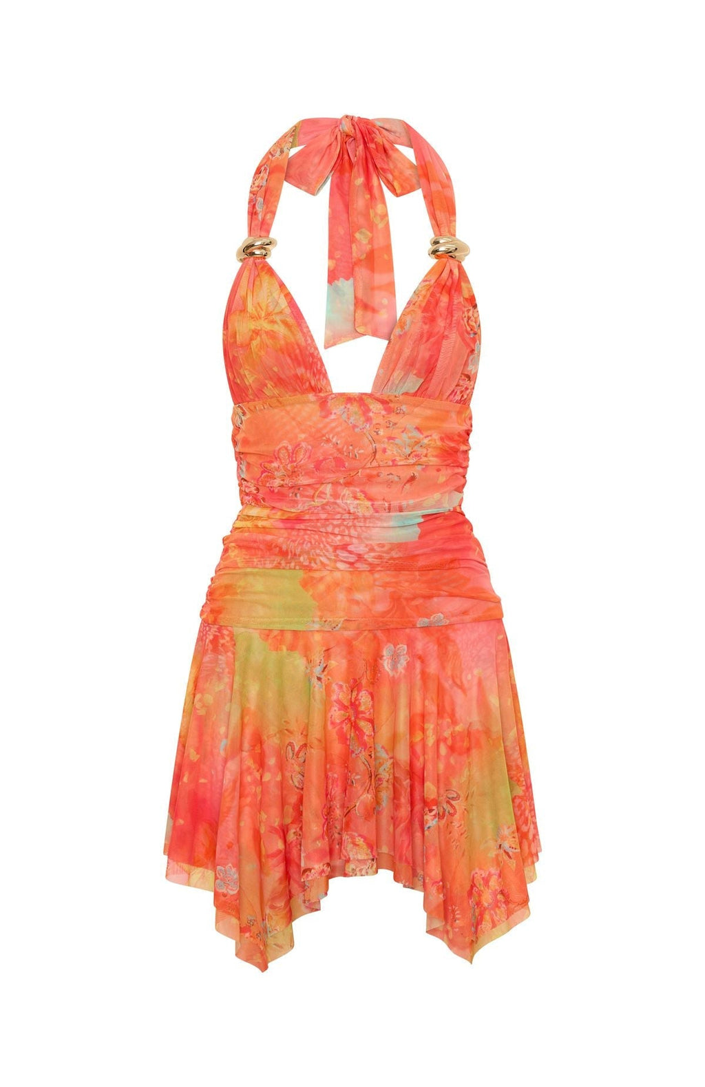 White Fox Upgrade Me Mini Dress Peachy Heat