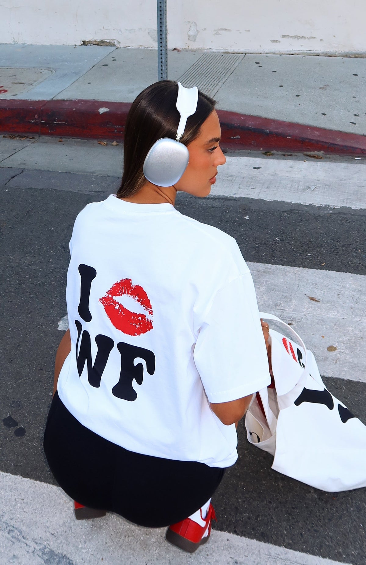 White Fox 11th Street City Of Dreams Oversized Tee Frosting