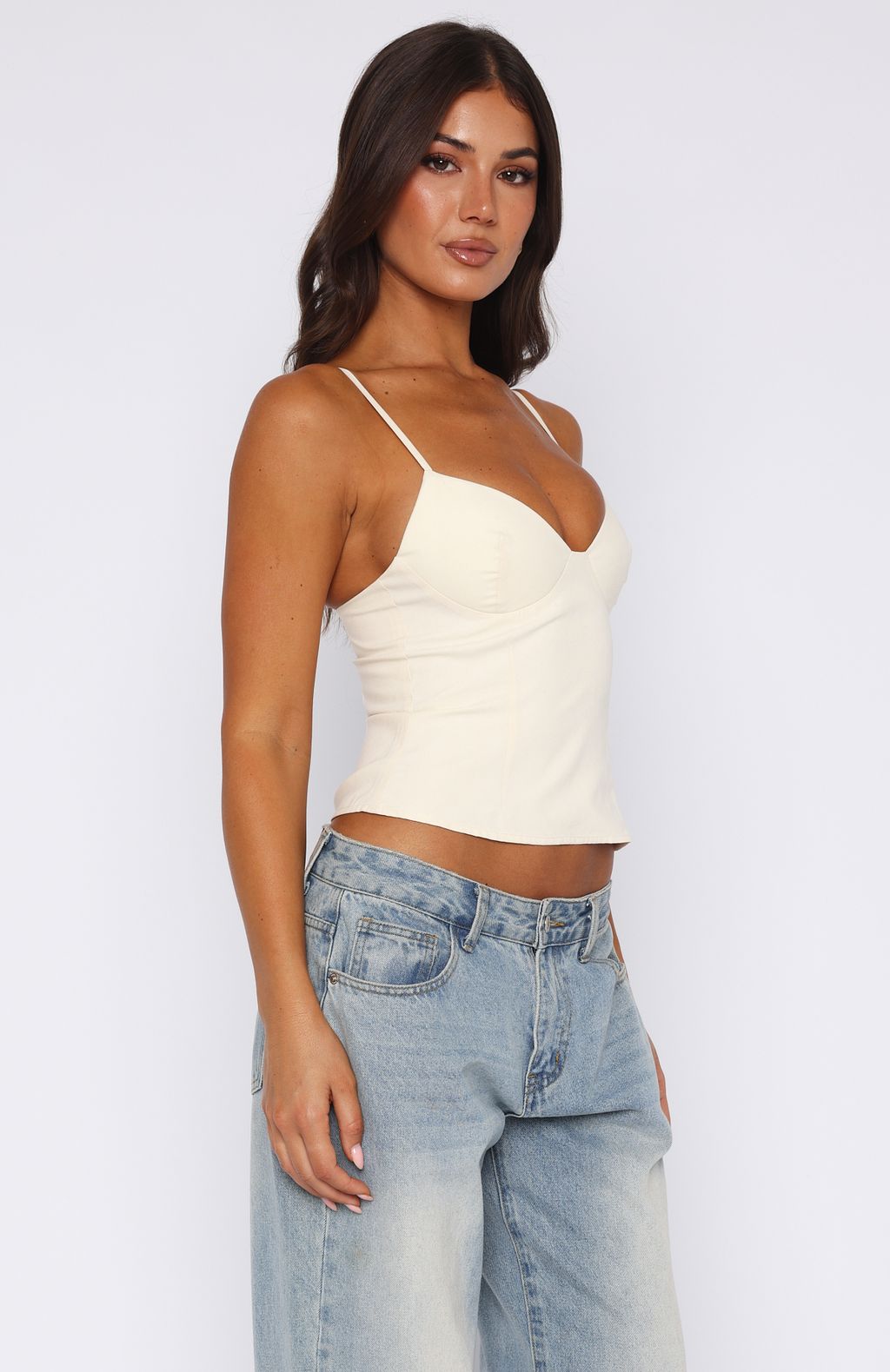 White Fox Have A Nice Day Top Off White