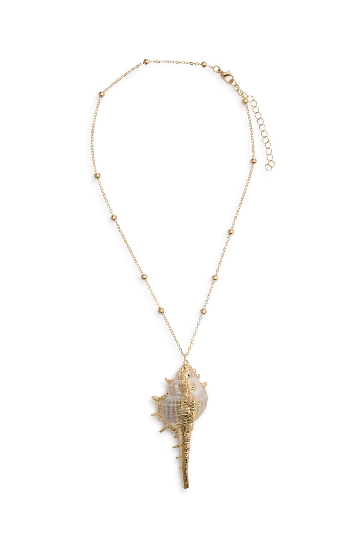 White Fox Autumn Necklace Gold