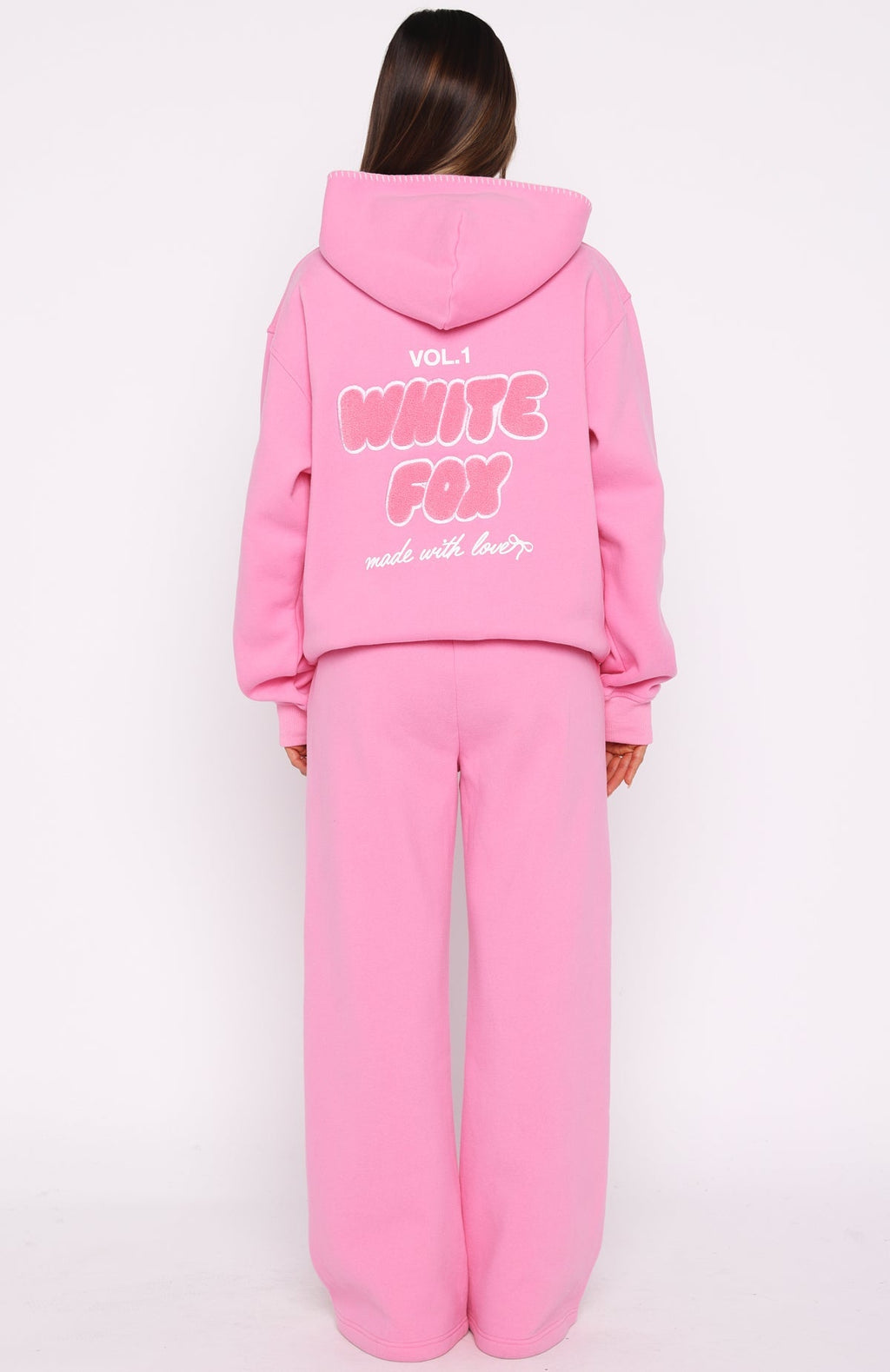 White Fox Vol. 1 Wide Leg Sweatpants Bubblegum