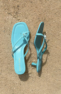 White Fox Jarrah Thong Heels Turquoise
