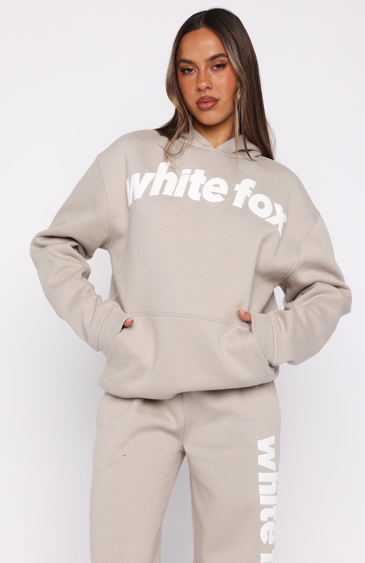 White Fox From The Archives Kenzie Oversized Hoodie Moon