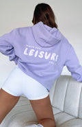 White Fox Leisure Series Oversized Hoodie Lavender
