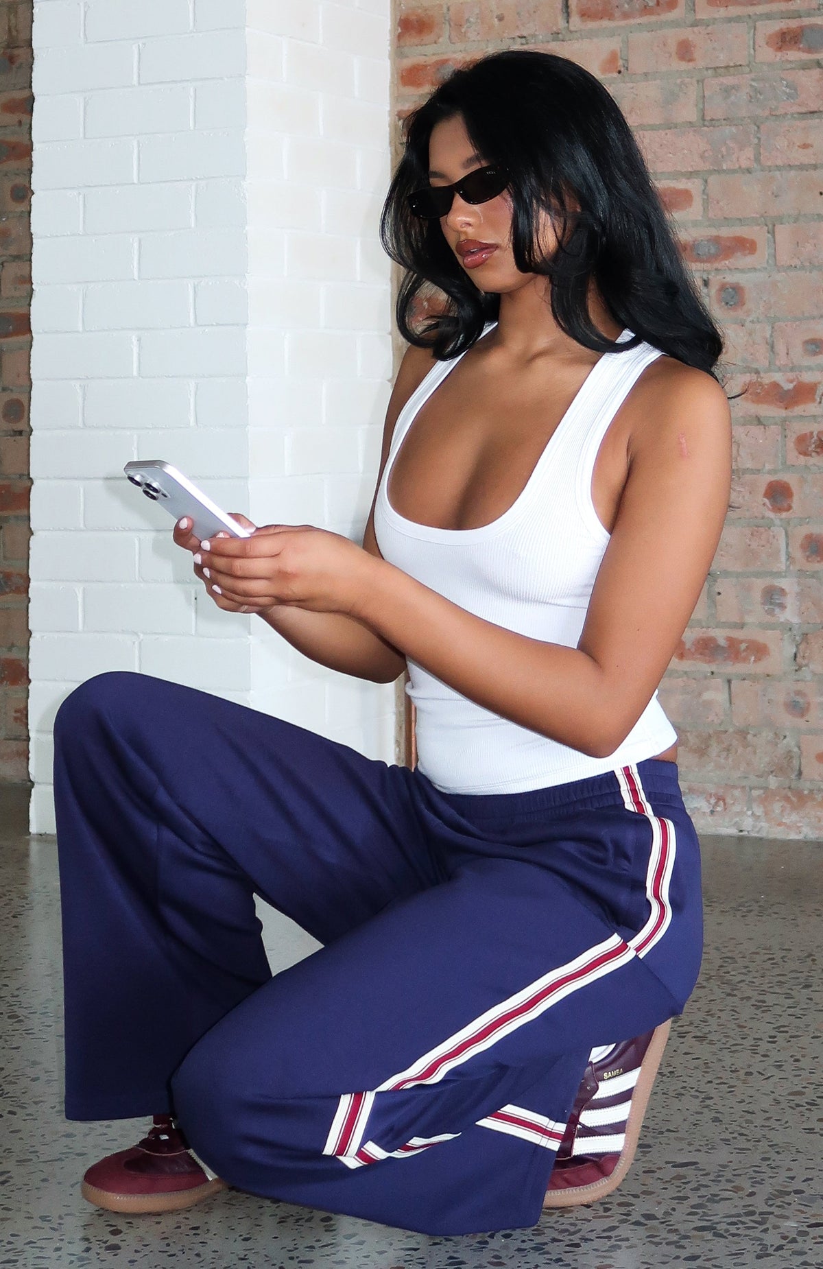 White Fox Travel Era Track Pants Navy