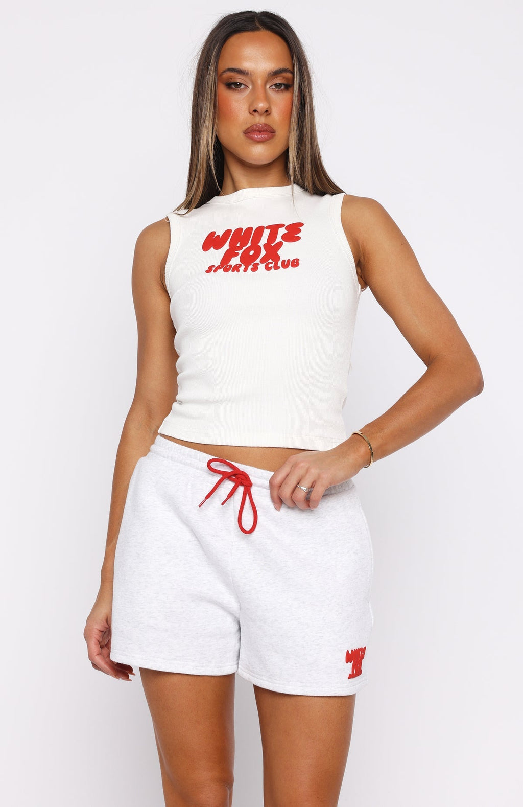 White Fox Club 14 Allie Tank Top White