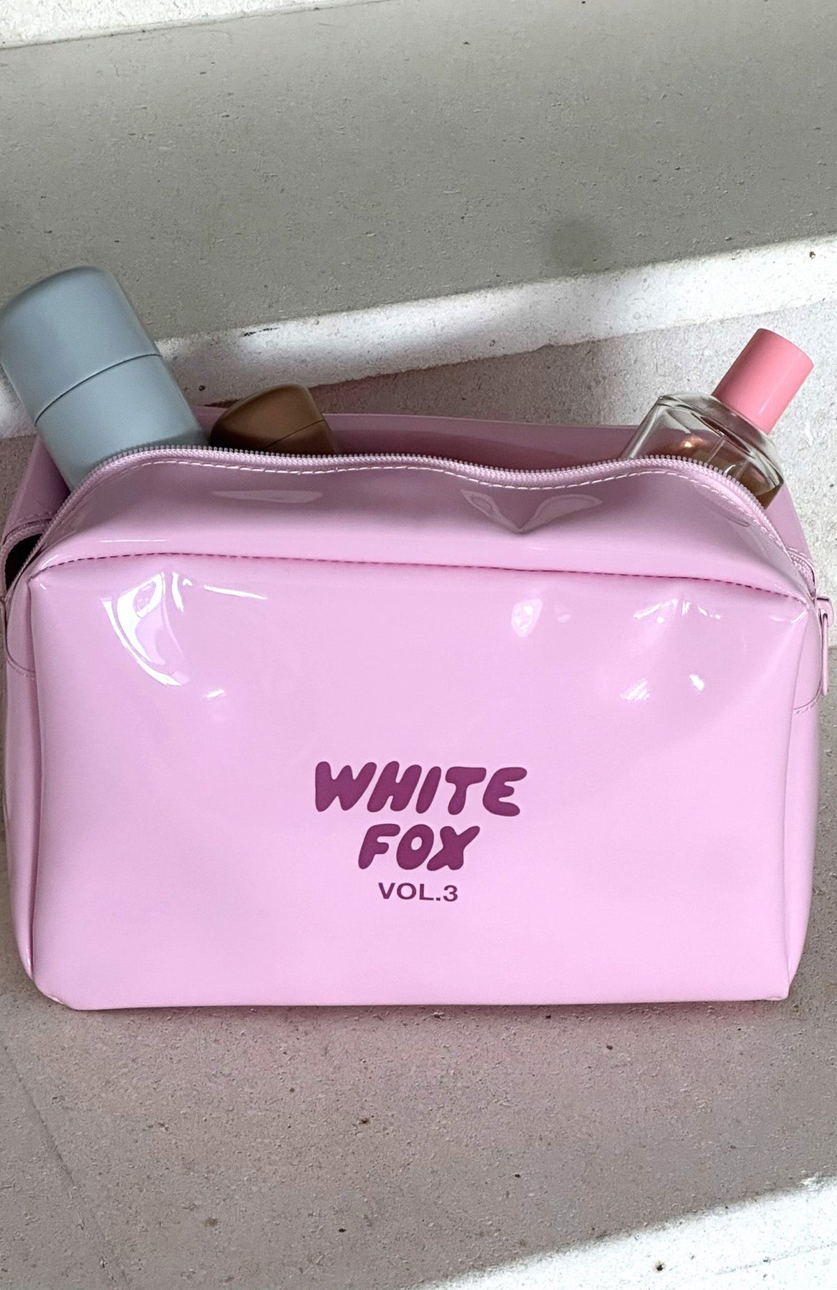 White Fox Emily Cosmetic Bag Pink