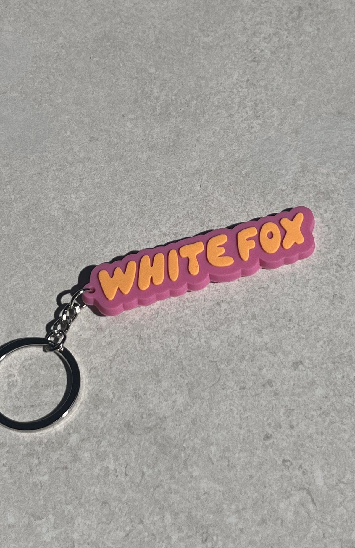 White Fox Chasing Rainbows Keychain 3 Pack Mixed