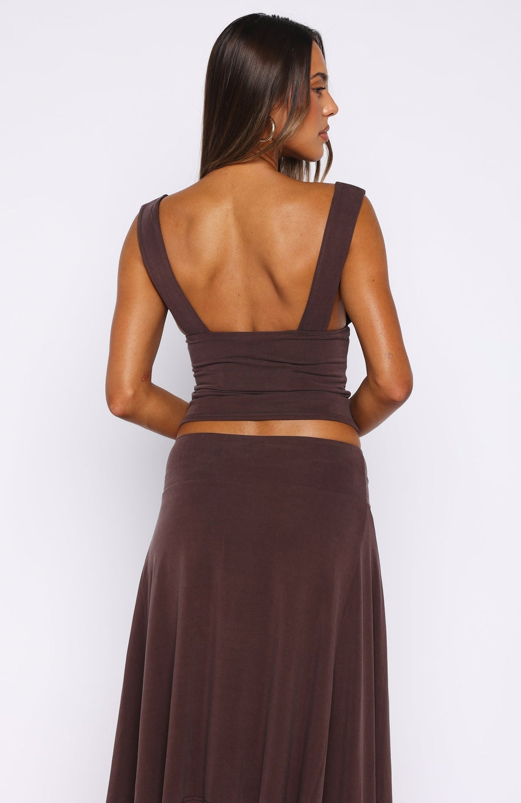 White Fox Tropic Drift Top Chocolate