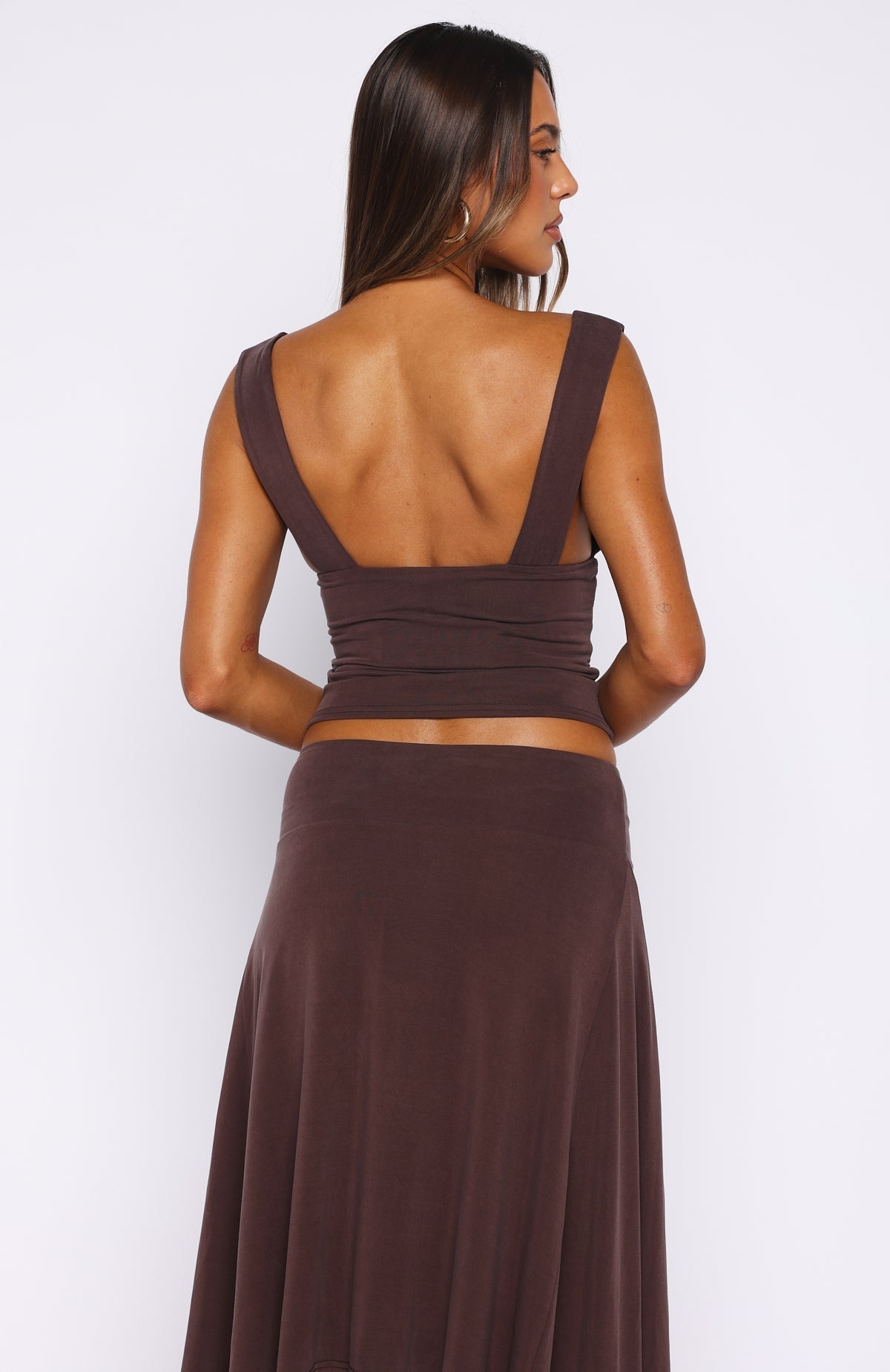 White Fox Tropic Drift Top Chocolate