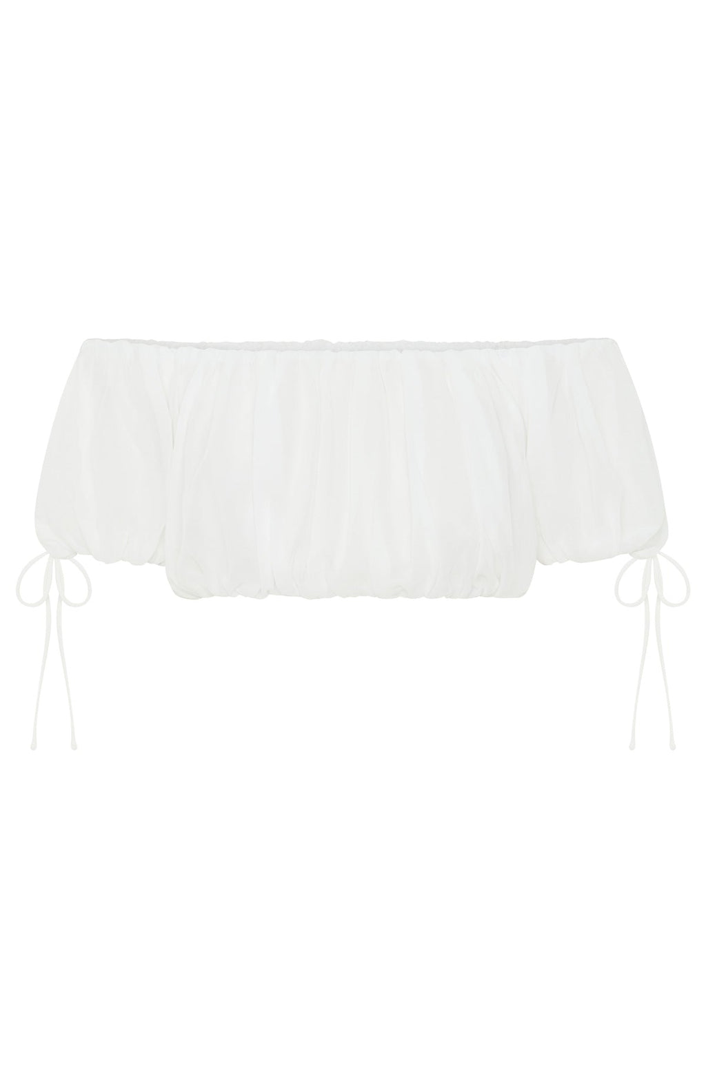 White Fox Flounce Flirt Top White