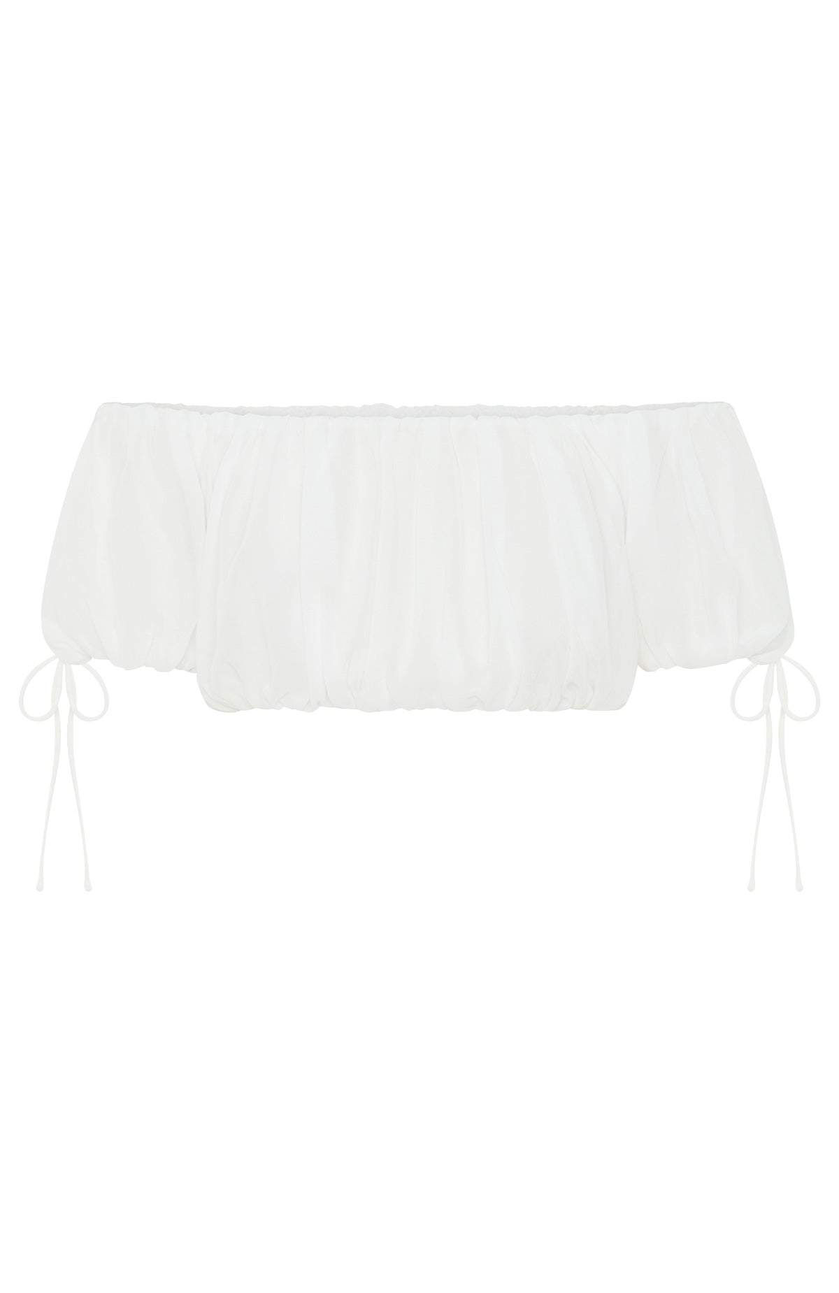 White Fox Flounce Flirt Top White