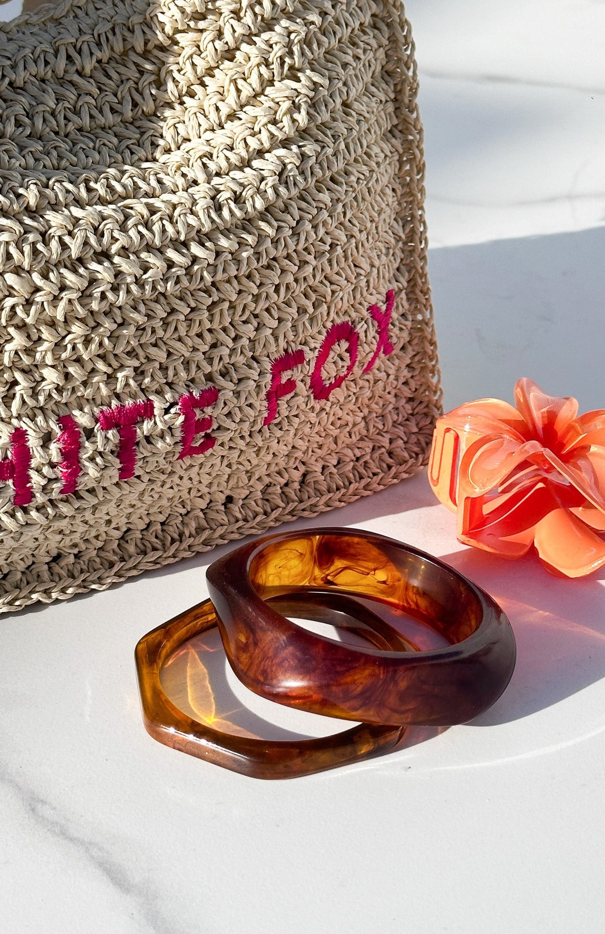White Fox Bodie Bracelet Set Tortoise
