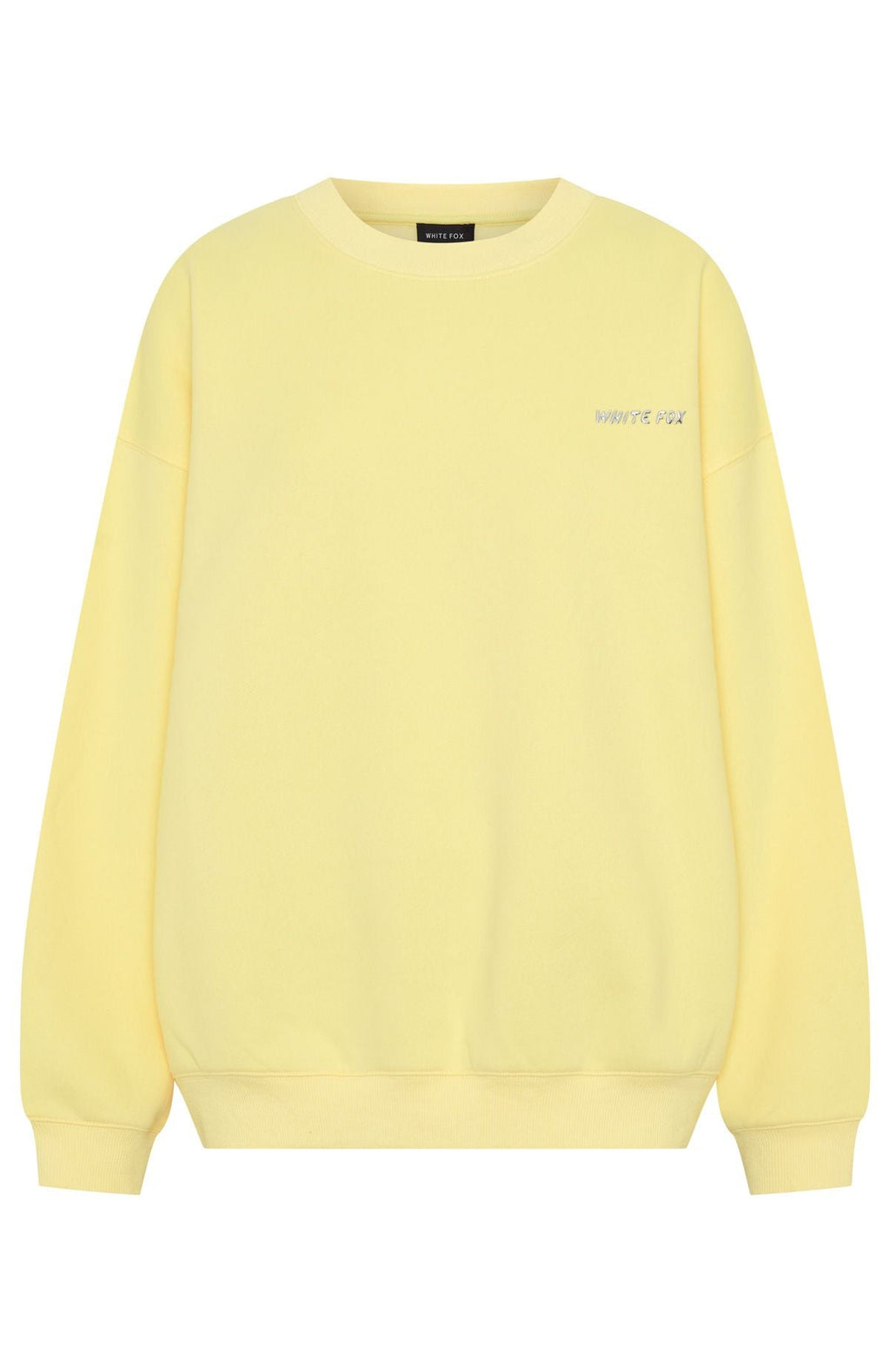 White Fox Test Drive Oversized Sweater Lemon