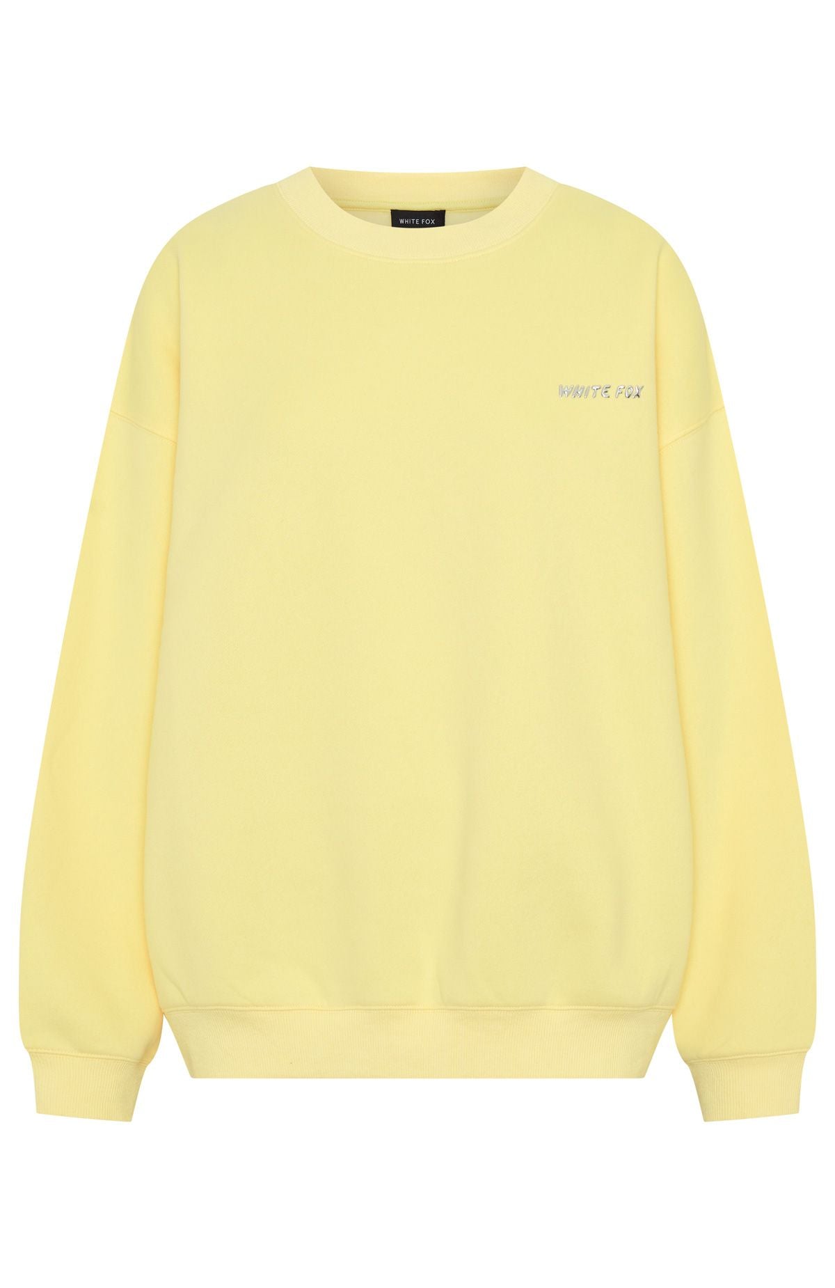 White Fox Test Drive Oversized Sweater Lemon