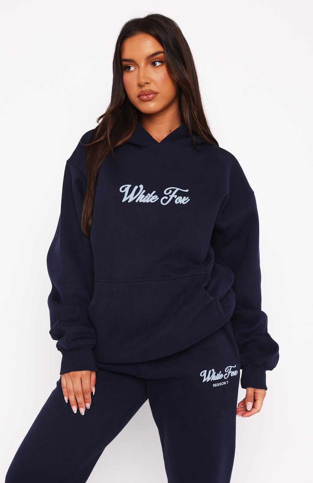 White Fox Season 7 Oversized Hoodie Deep Sea