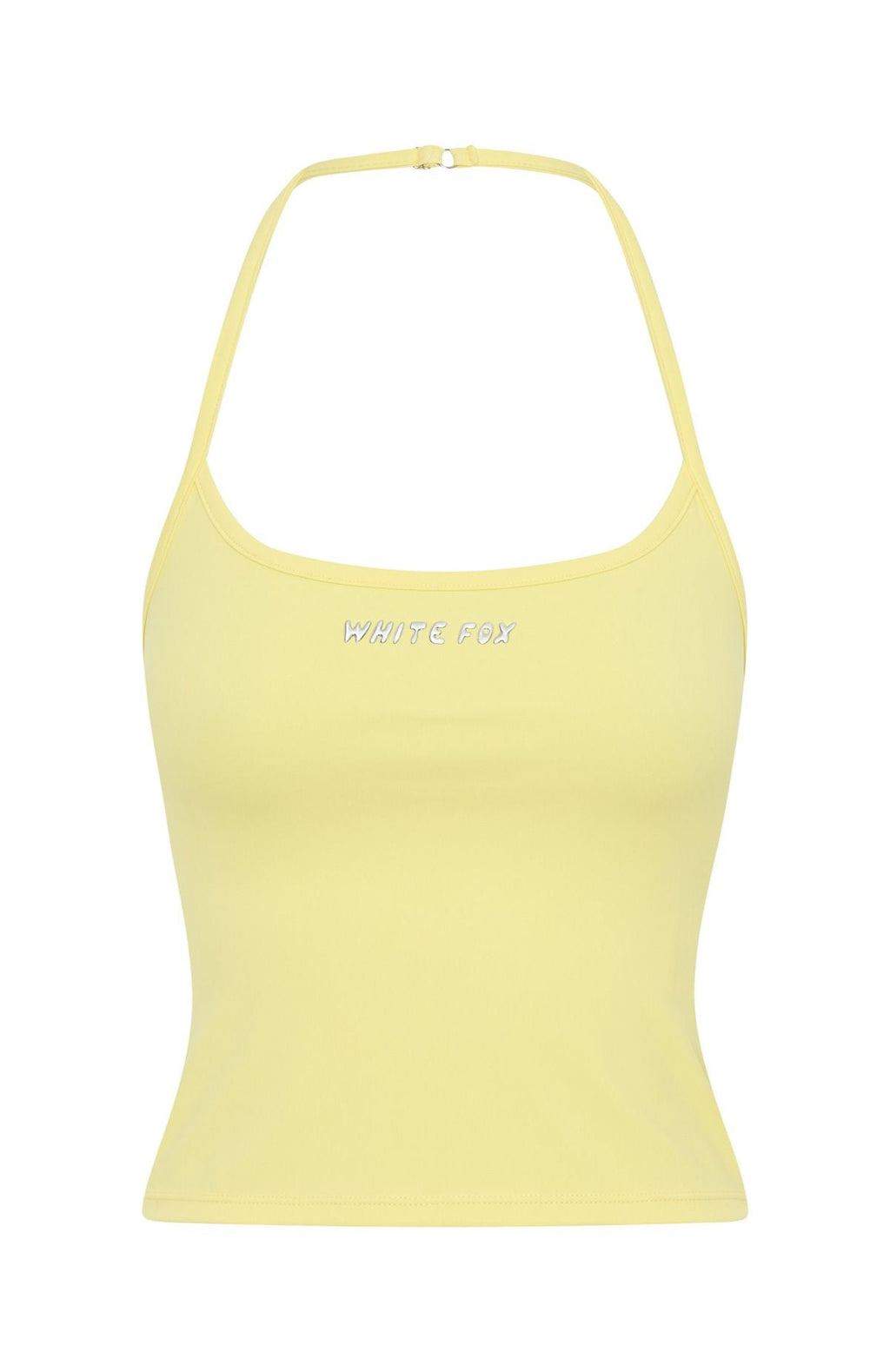 White Fox Test Drive Halter Top Lemon
