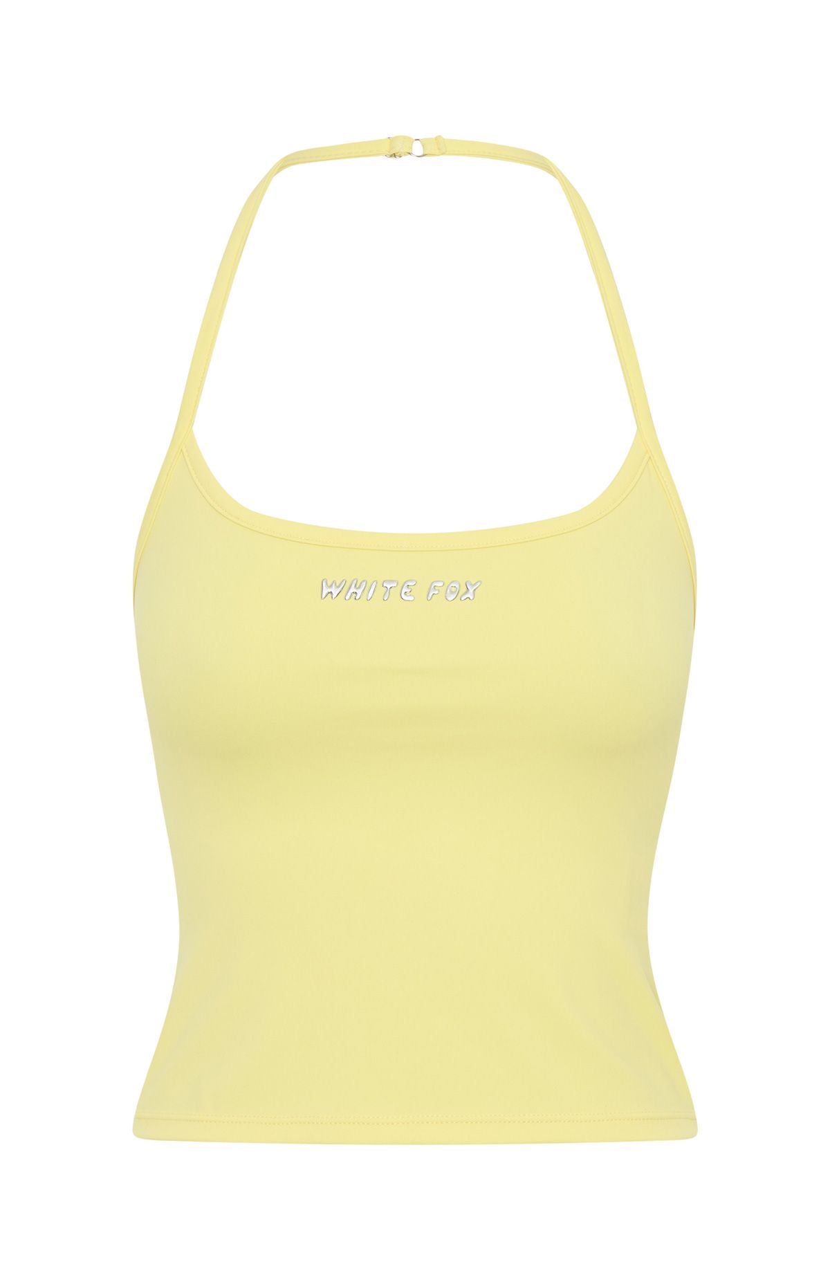White Fox Test Drive Halter Top Lemon