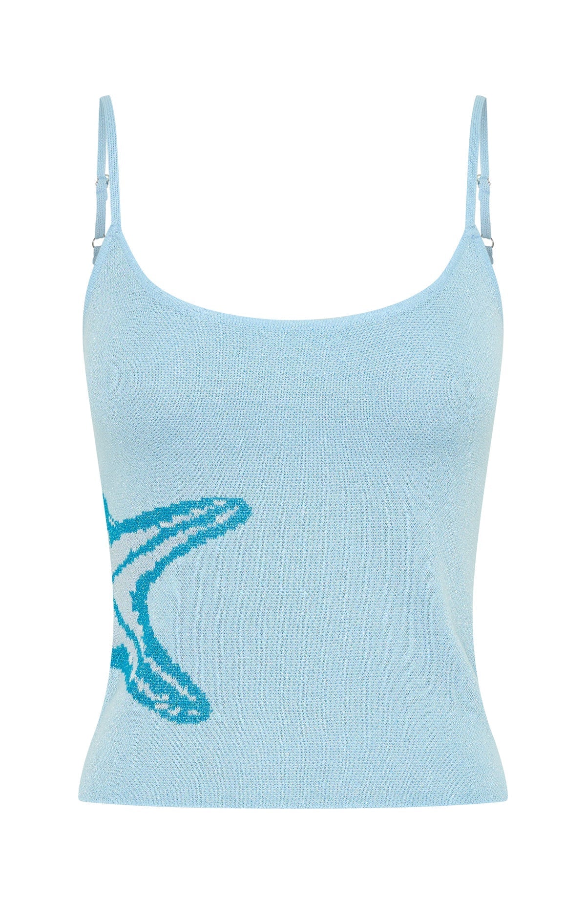 White Fox Good Energy Always Knit Top Azure