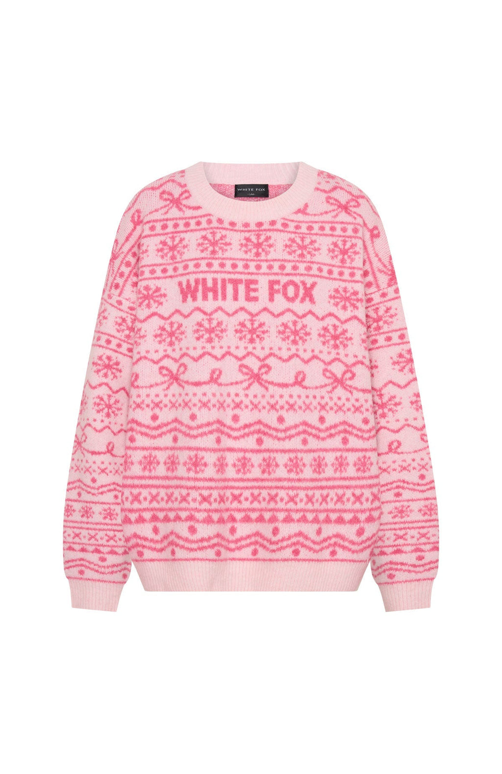 White Fox Arctic Fire Knit Sweater Baby Pink